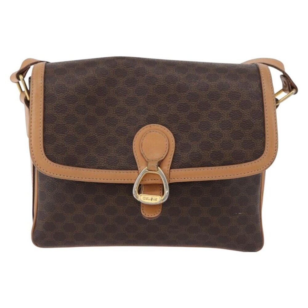 Celine Vintage Macadam Canvas and Leather